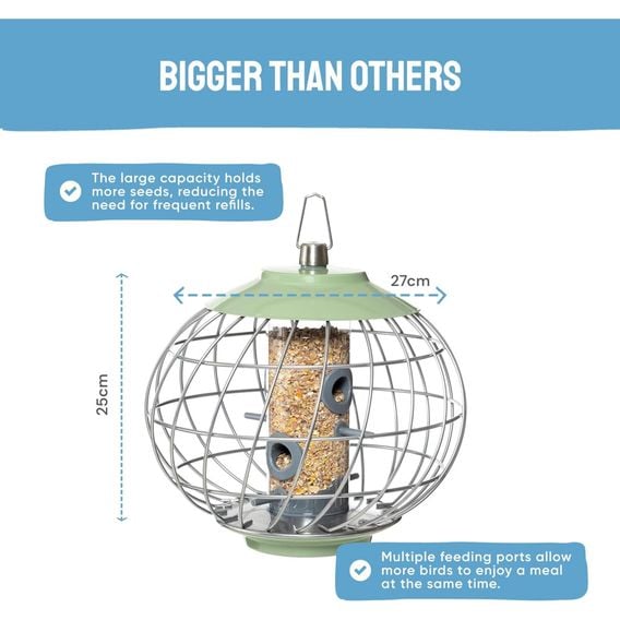 The Nuttery Squirrel-Proof Helix Seed Feeder